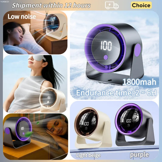 QuietBreeze Silent Desk Cooling Fan
